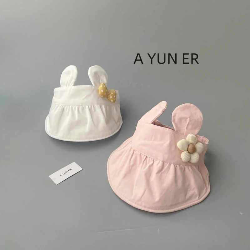 宝宝帽子夏季薄款儿童遮阳帽空顶宝宝防晒帽大帽檐婴儿太阳帽凉帽