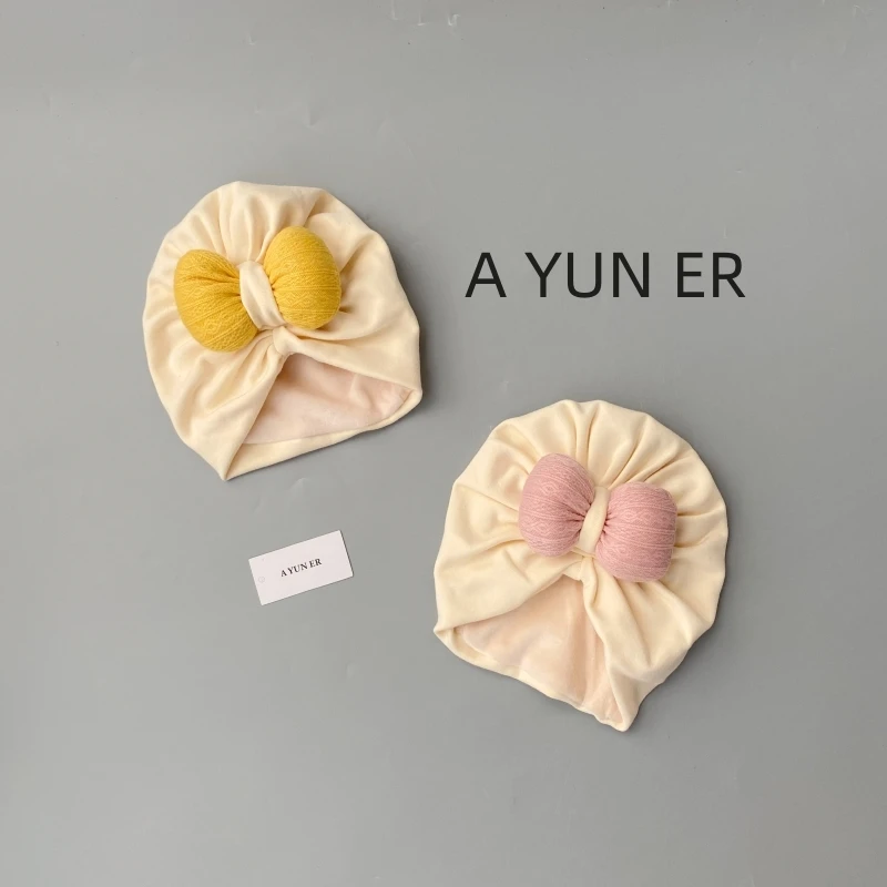 婴儿帽子秋冬款新生儿胎帽男女宝宝印度帽0-3月初生儿可爱囟门帽1