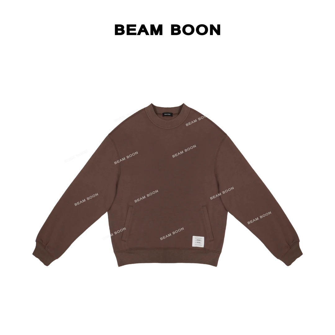 Beam Boon|【漫游者卫衣】减龄厚实双层保暖落肩口袋宽松休闲卫衣