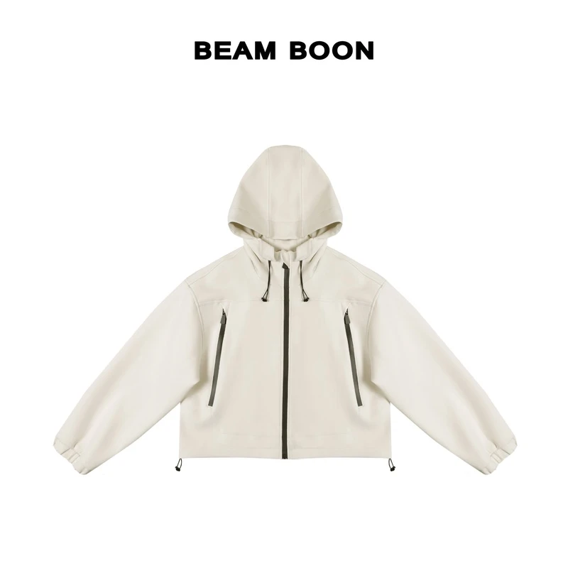Beam Boon |【辛德瑞拉】升级肌理空气层轻盈舒适撞色短款休闲外套