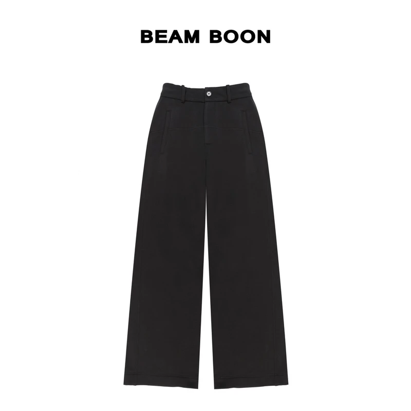 Beam Boon|【旺角休闲裤】轻量垂感蓄热锁温抗皱显瘦阔腿裤