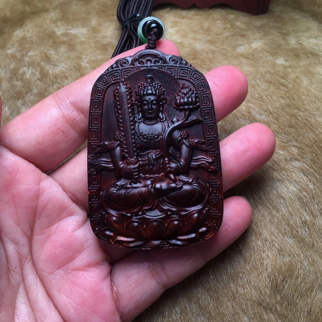 海南黄花梨   虚空藏菩萨牛的守护神  461牌子