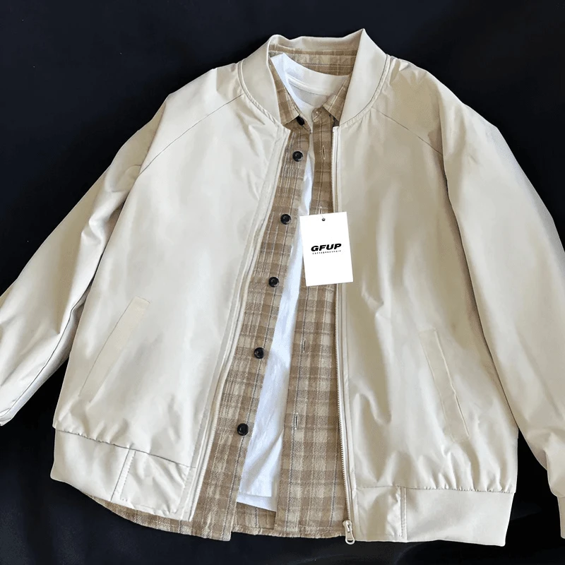 美式复古飞行员高级感夹克衫外套男潮流春秋季休闲运动百搭棒球服