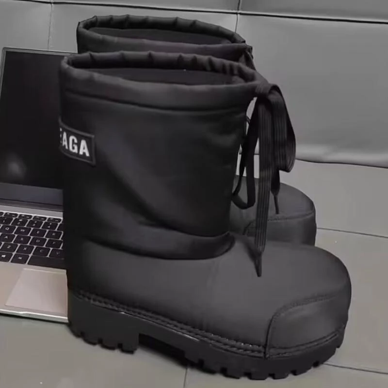 2025新款巴黎大头雪地靴滑雪系列冬季防水防滑大头短靴