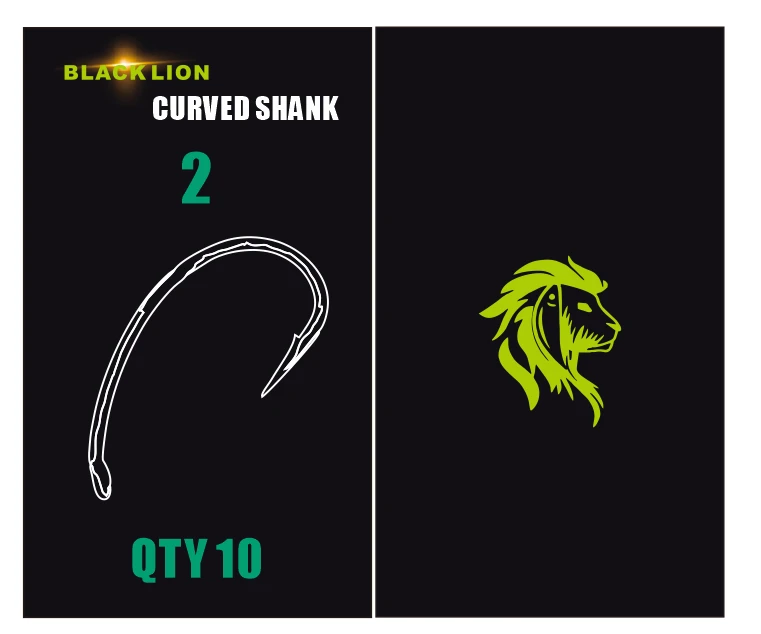 黑狮欧鲤钓鱼钩shank 钩型