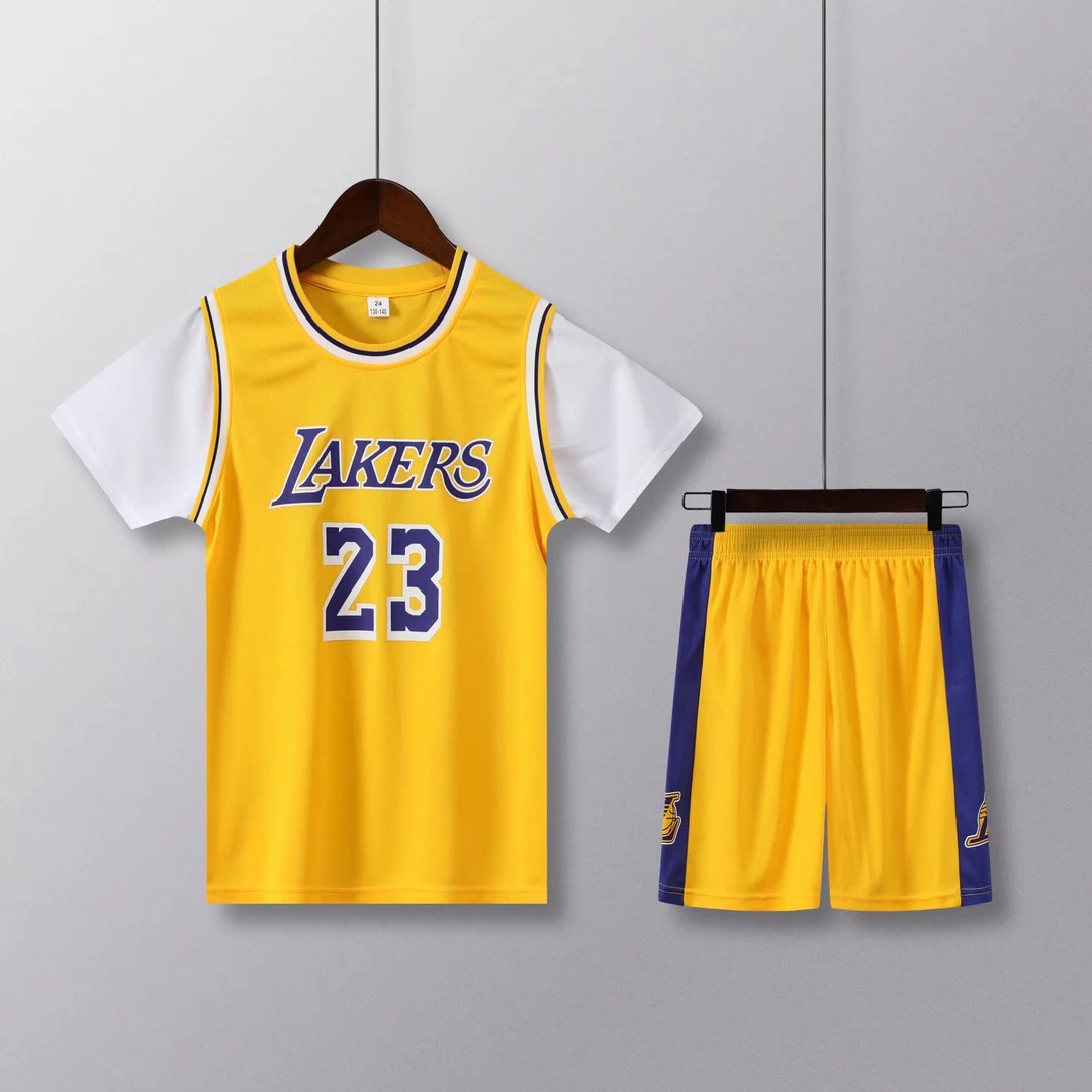 夏季儿童篮球服男童短袖24号科比球衣女孩背心运动训练服速干套装