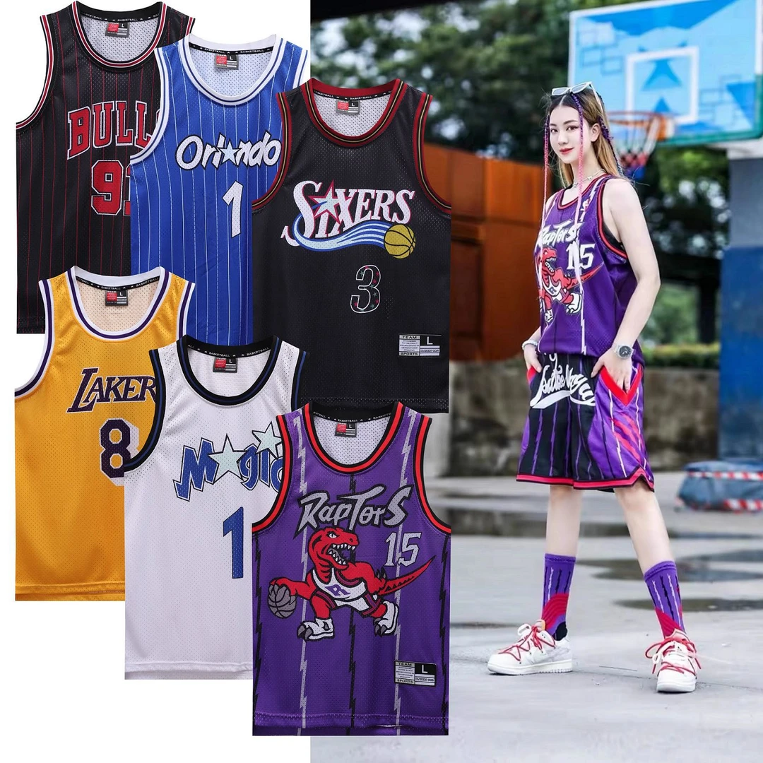 新复古美式速干背心欧文透气球衣篮球服勇库里猛龙麦迪运动单上衣