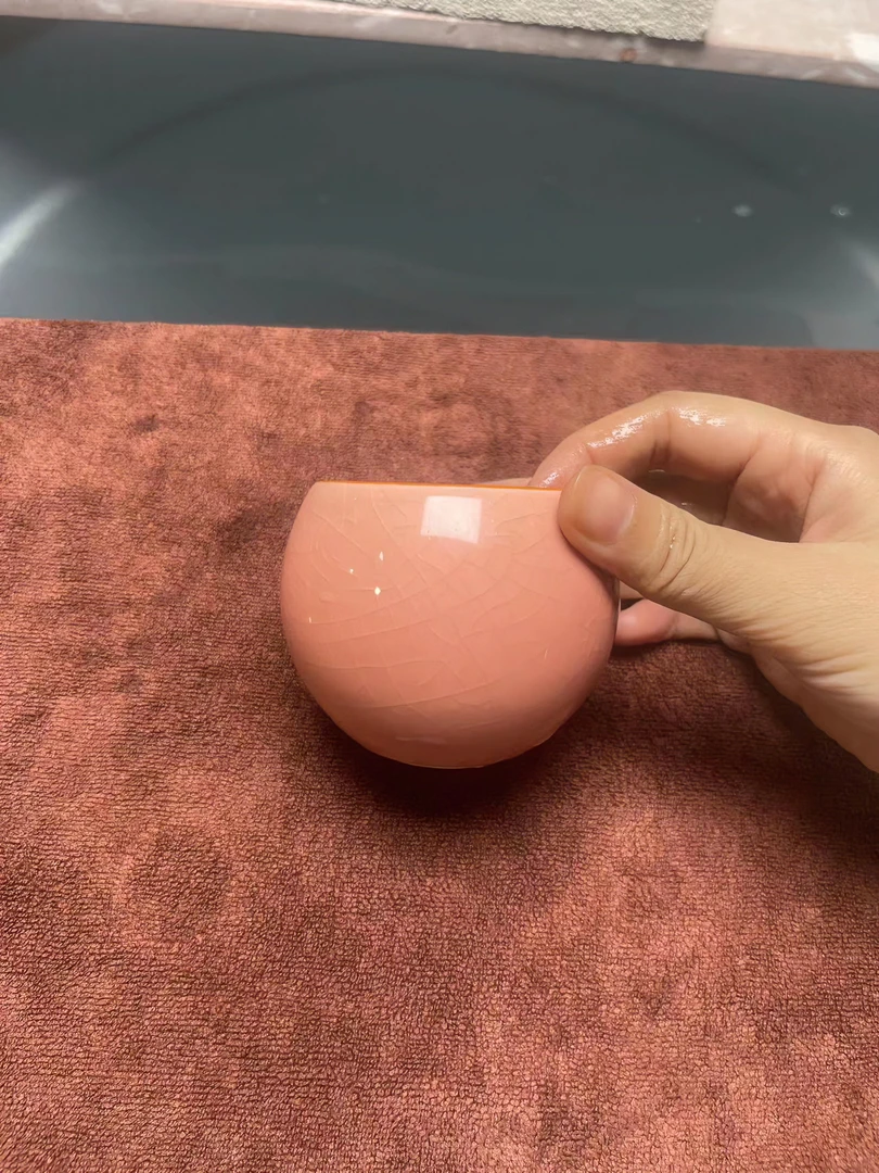 【闪购商品】樱花粉冰裂龙蛋杯茶具