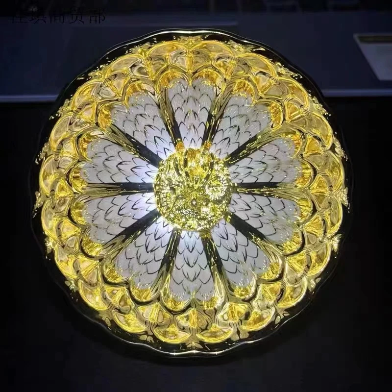 金玉满堂金龙鳞镶嵌龙王茶具