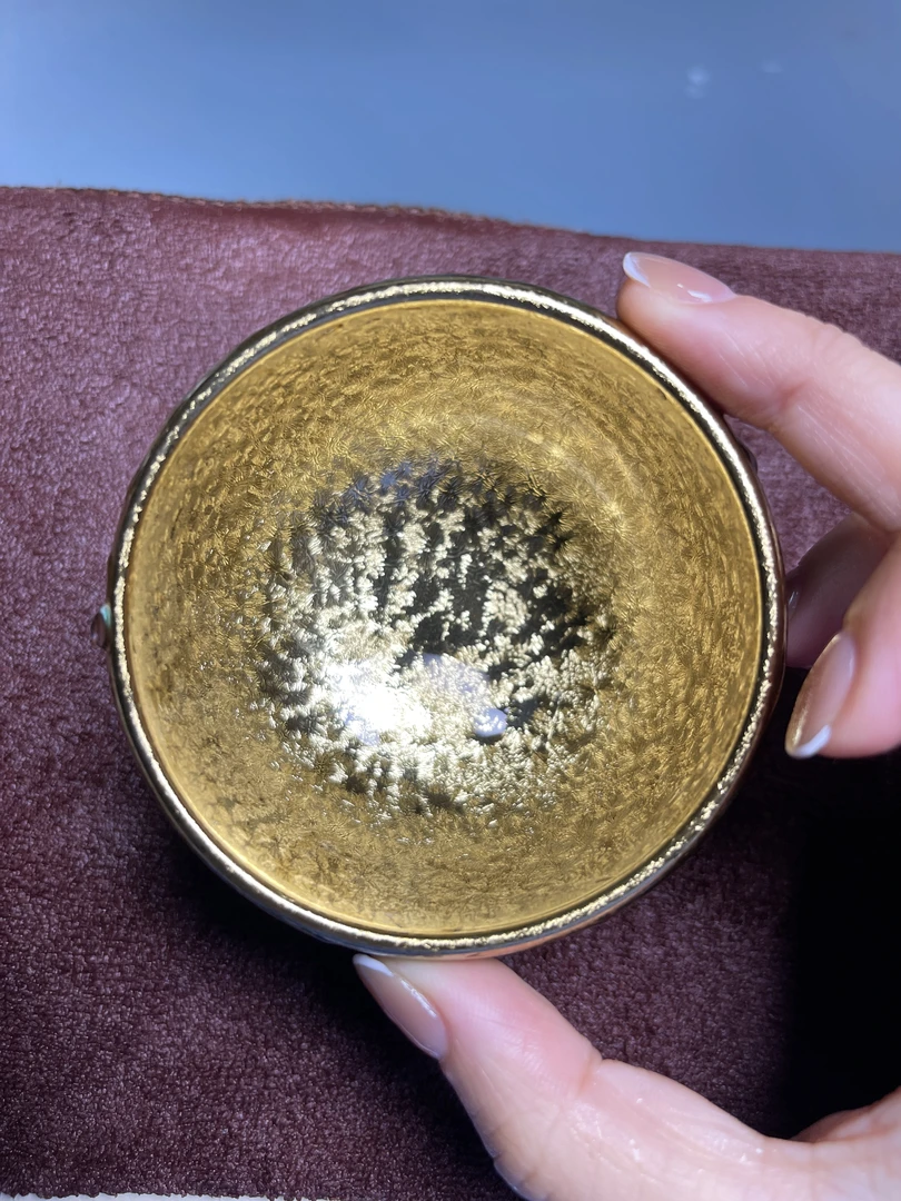 【闪购商品】。彩钻流金岁月双面釉陶瓷水杯品茗杯茶杯主人家用茶器