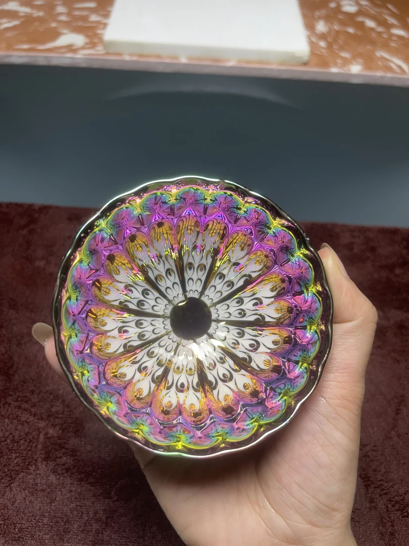 【闪购商品】。七彩太阳花陶瓷水杯品茗茶具茶器茶杯主人杯家用