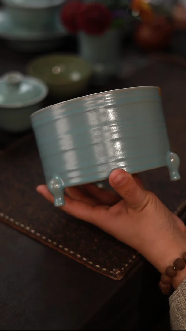 【闪购商品】杯微瑕清凉寺仿古中号弦纹尊