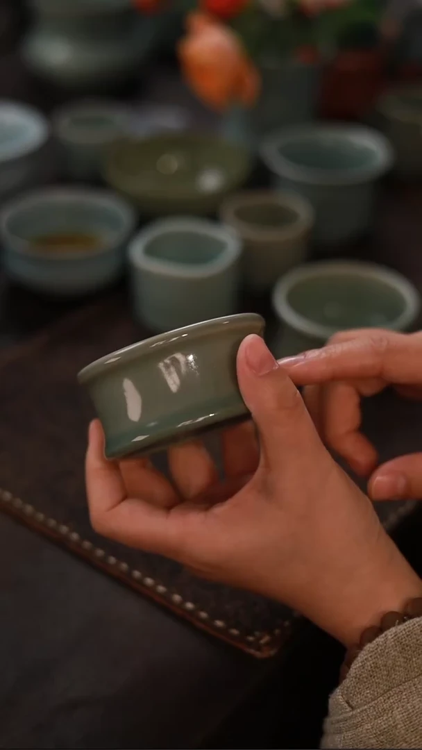 【闪购商品】杯1506一级品柴烧仿古束腰杯