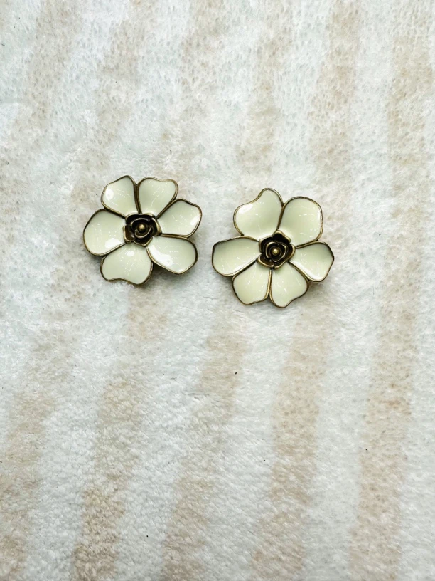 黄铜耳饰 气质百搭复古设计感