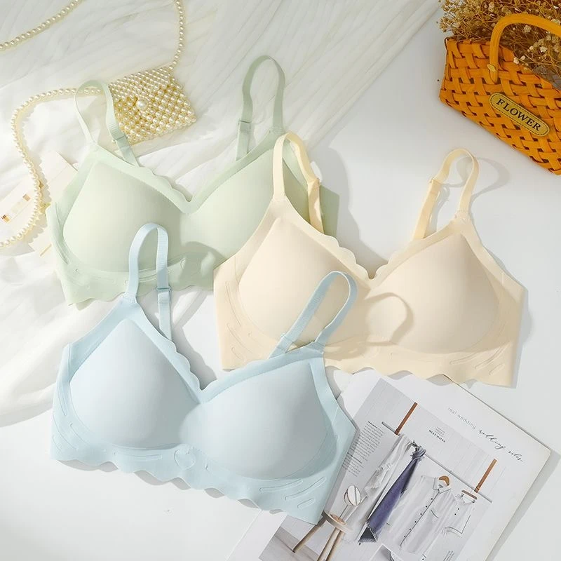 Y101-Y300乳胶无痕抹胸美背吊带无钢圈聚拢防走光舒适内衣