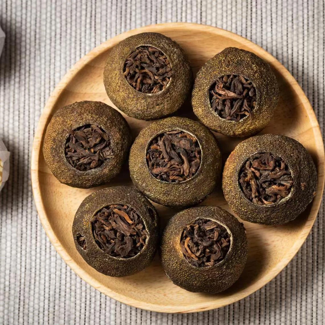 正宗生晒小青柑普洱茶甜润醇厚115g新会陈皮云南勐海熟普洱茶