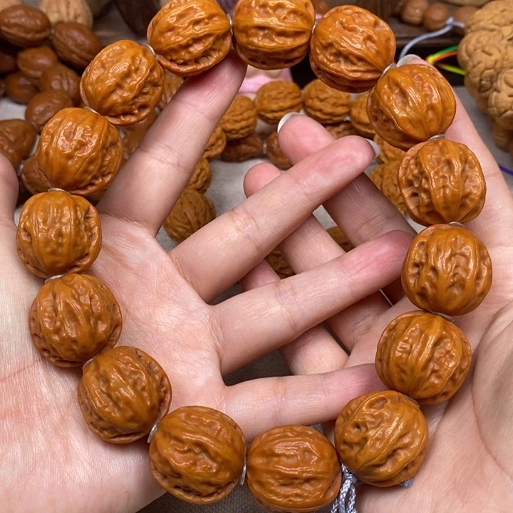 【闪购商品】文玩核桃手串八棱蛤蟆一道筋手串