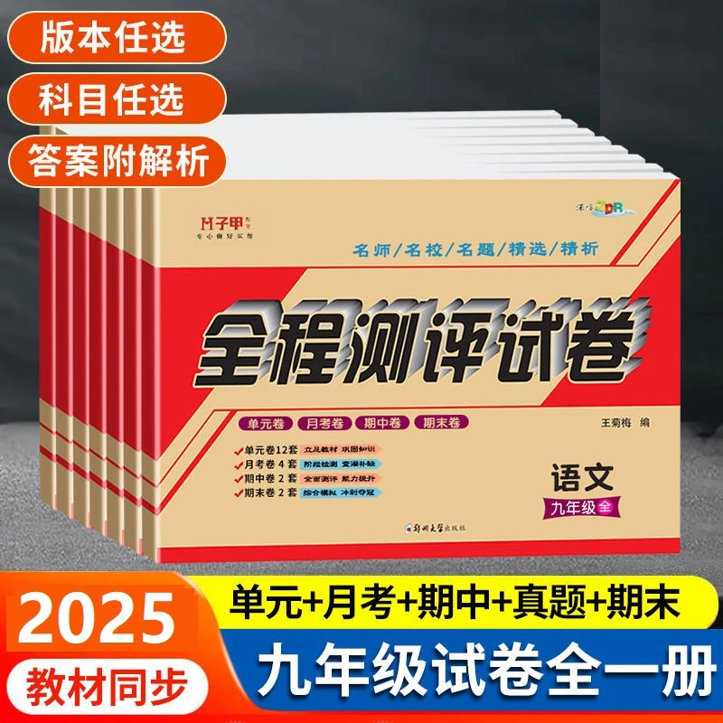 九年级下册试卷测试卷全套人教版北师同步初三下数理化政史测试卷