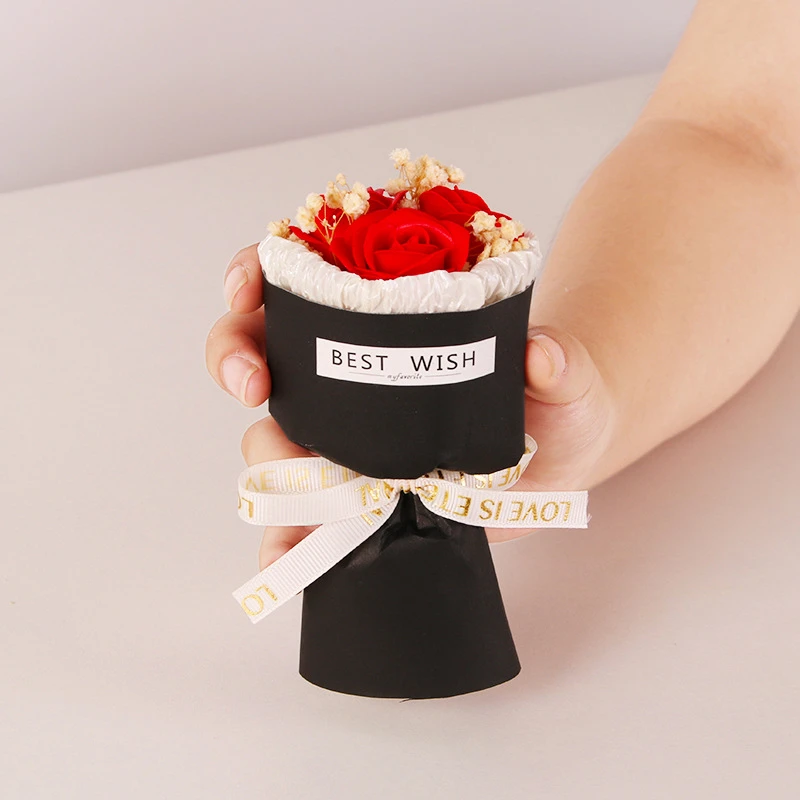 520生日见面告白小礼物迷你玫瑰小花束送女生女友老婆礼盒搭配