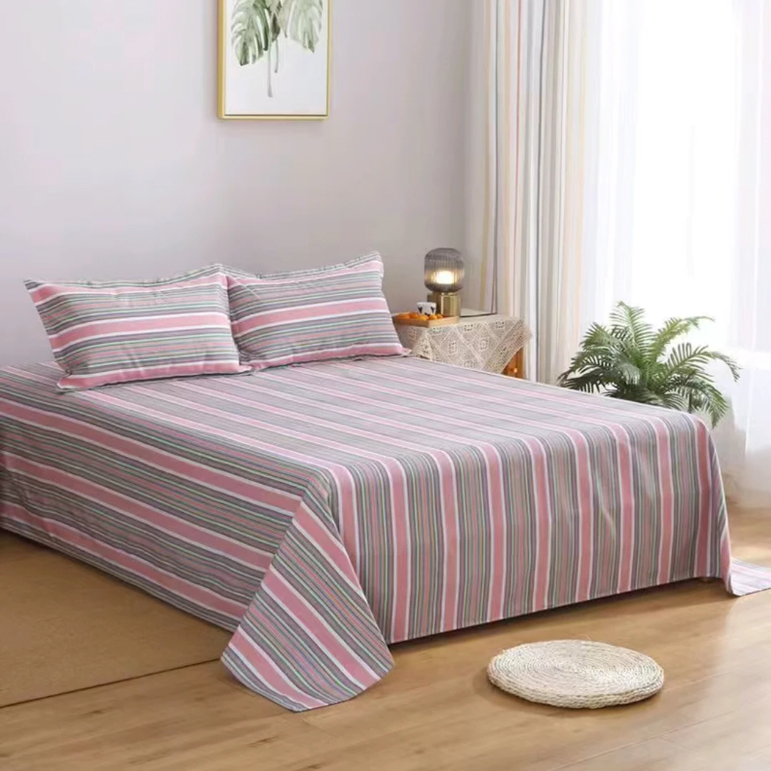 单人纯棉老粗布加厚棉麻加密床单可裸睡透气防滑防皱不起球不掉色