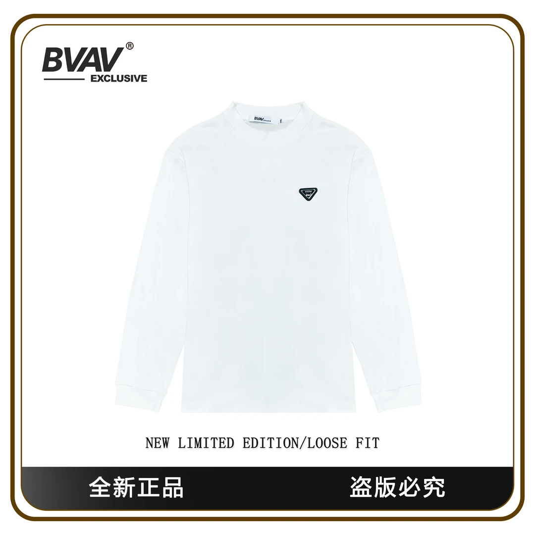 BVAV 【北欧马车】电镀标长袖T恤简约打底BV88049