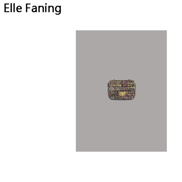 芒果优选-绿野仙踪小香风粗花呢单肩包