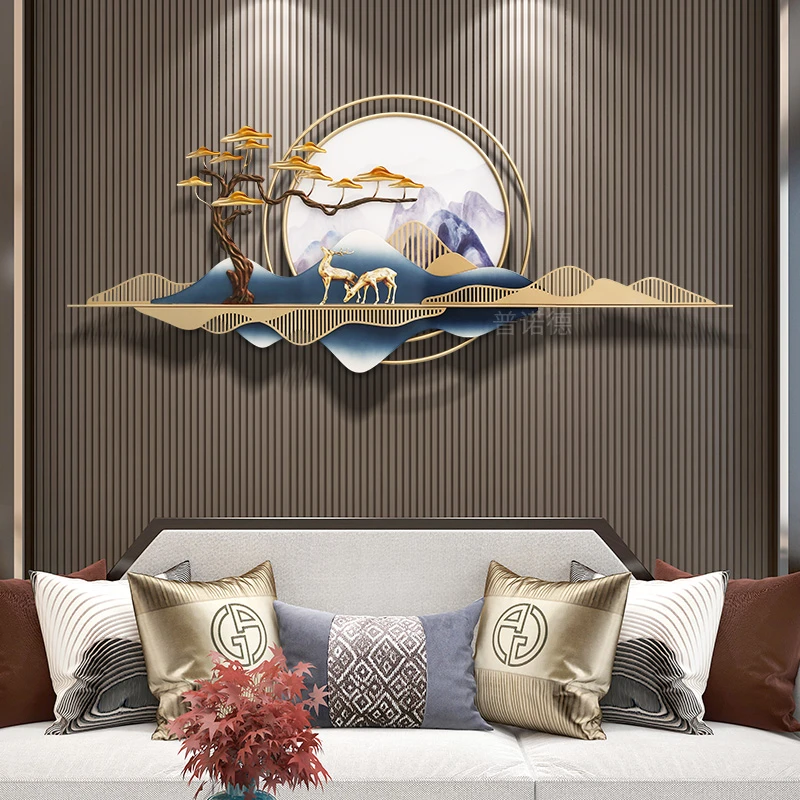 【华菲纳-轻奢国风壁挂】壁挂墙面装饰品金属墙饰-FBY0181中式