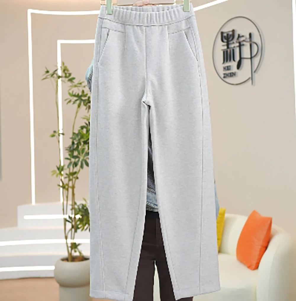 【不加绒】雅丝冬季加厚羊 毛高级感高腰显瘦百搭外穿弯刀裤-8860