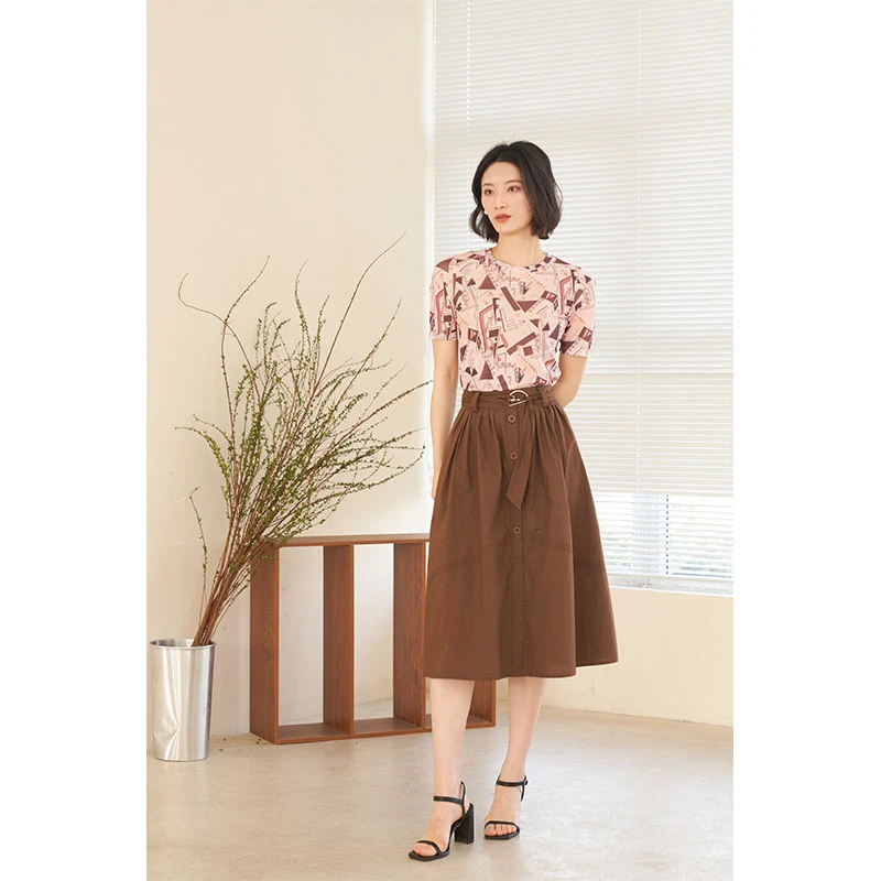 HIUOYA【夏装福利】时尚显瘦碎花上衣23272021