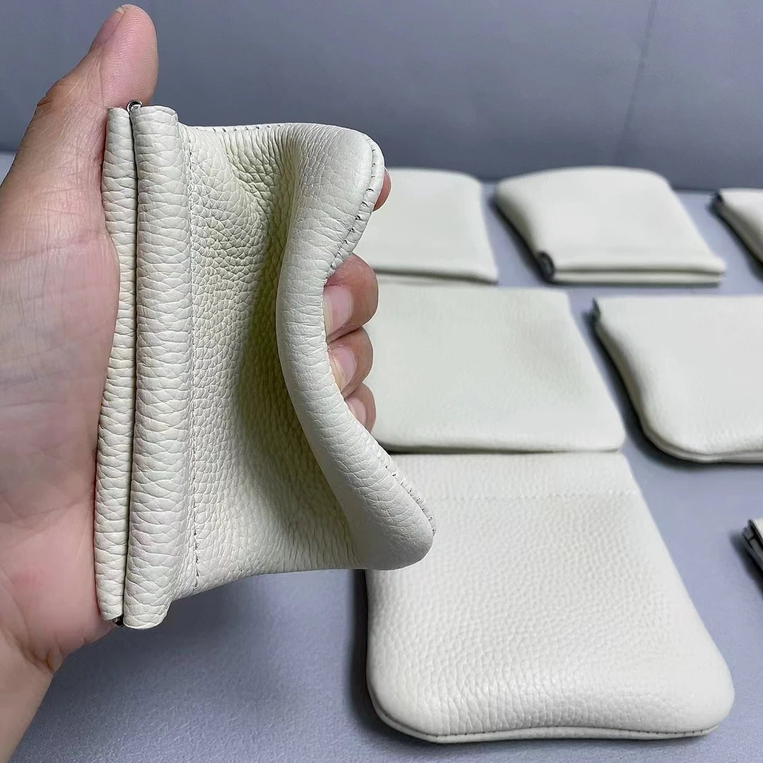 真皮口金包零钱包口夹包