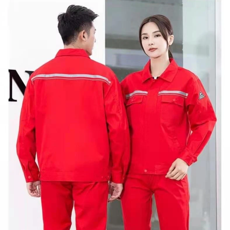 厂家直销防静电劳保工作服套装长袖耐磨工厂车间石油化工作服绣字