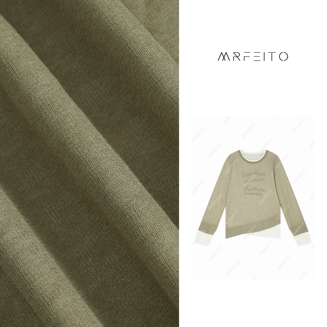 字母叠领简约女士上衣H737SY01Q26877