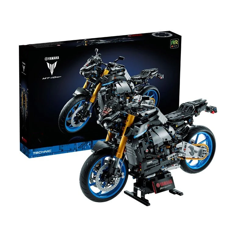 科技组1：5雅马哈摩托车MT-10SP-42159复刻版机械组拼搭积木玩具
