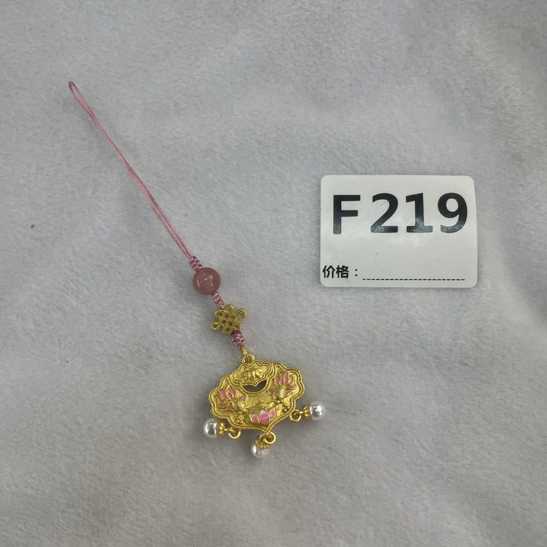 铜布艺项链 铜锁项链YX219