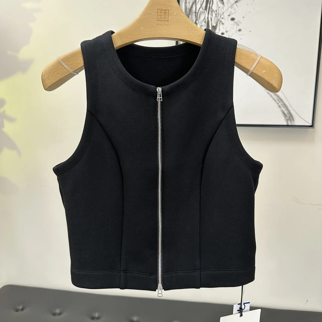 WANYIFANG 拉链背心 69311051