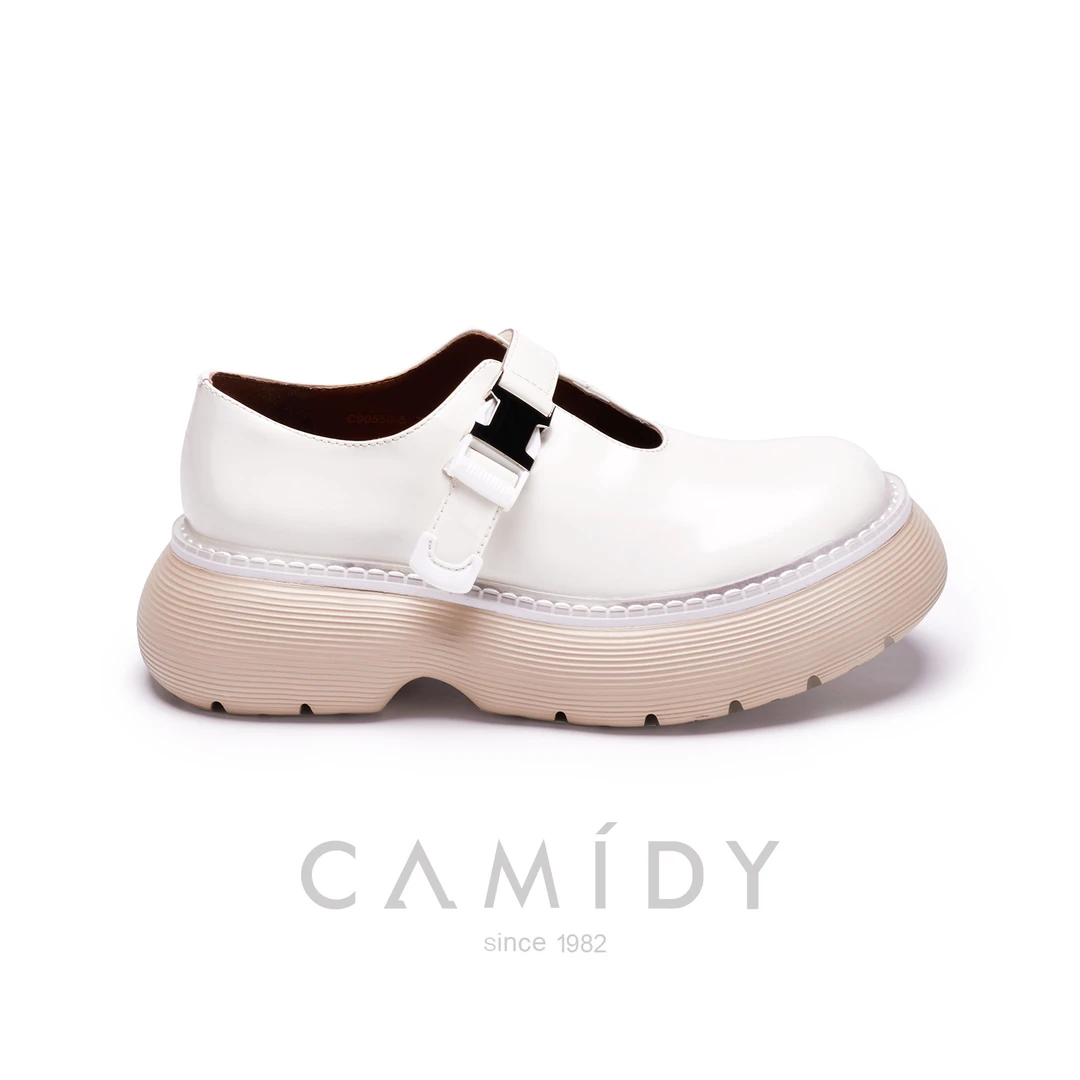 CAMIDY 玛丽珍厚底圆头小皮鞋 C90550
