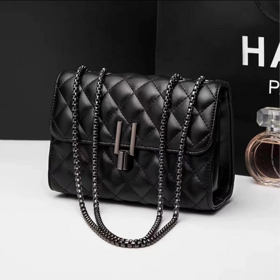 新款潮菱格链条包小香风时尚百搭斜挎包