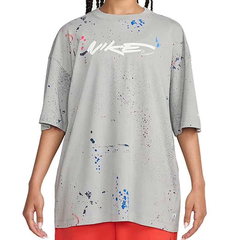 Nike耐克短袖女新款运动服宽松透气休闲上衣圆领T恤FZ0284-042