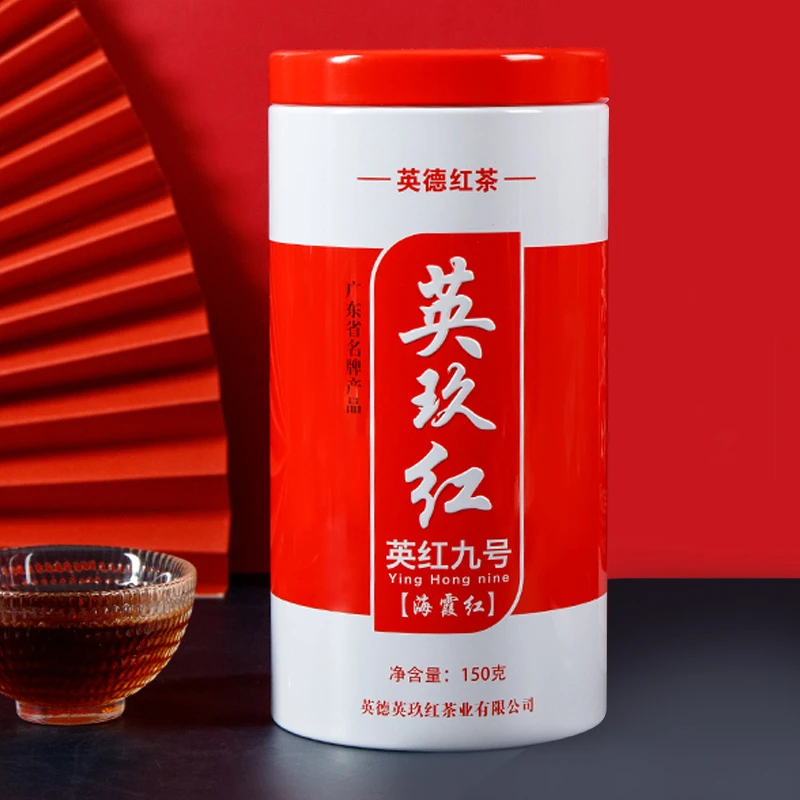 英玖红英玖红英德红茶英红九号厂家直销英红9号红茶礼品罐装150克
