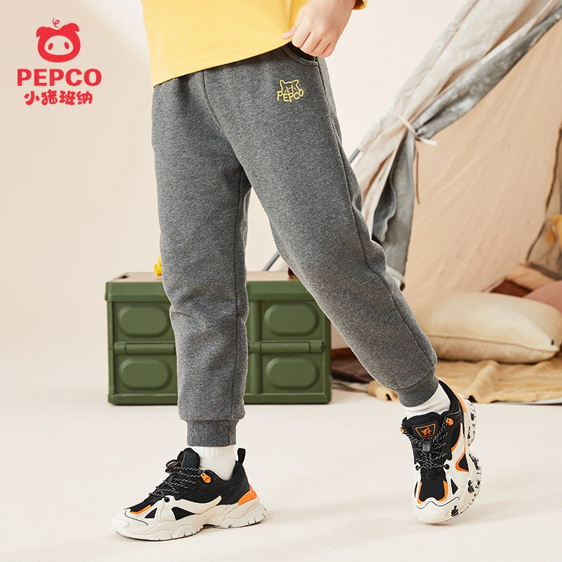 男童裤子加绒保暖运动裤加厚双层裤休闲裤中大童秋冬棉裤儿童长裤