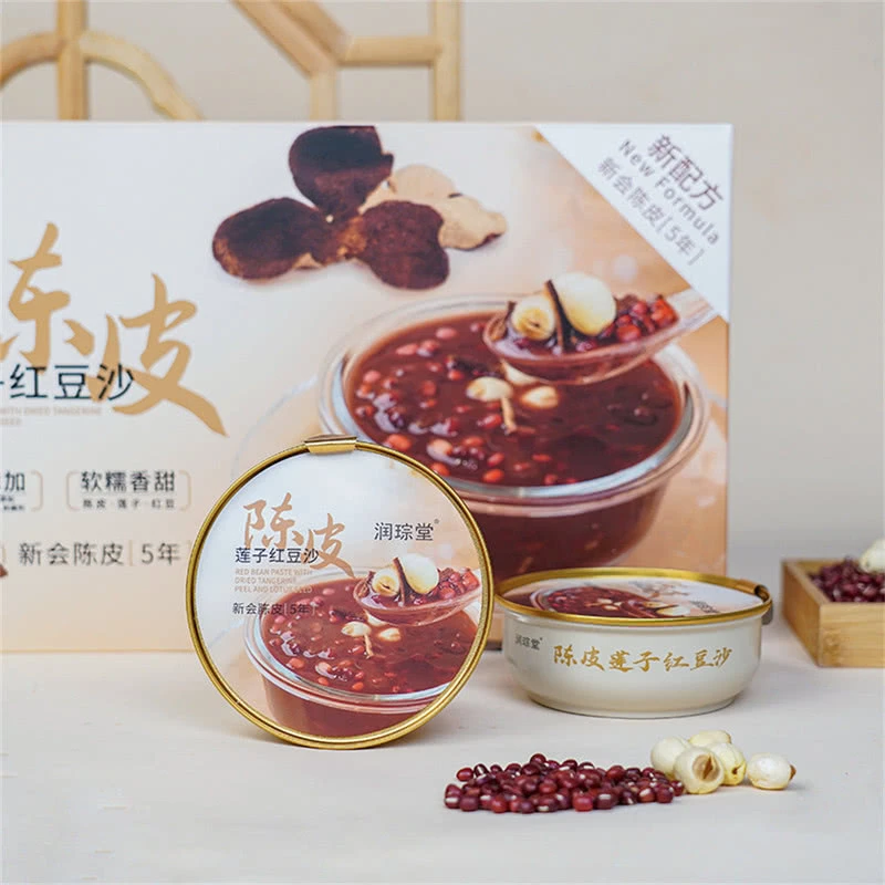 润琮堂陈皮莲子红豆沙即食低脂营养早餐速食粥饱满代餐独立即食装