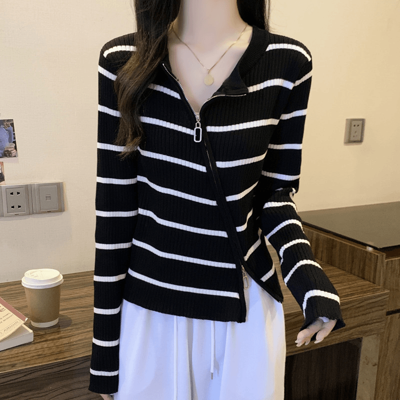 大码女装2023年新款胖妹妹秋装毛衣显瘦遮肚子针织开衫上衣潮