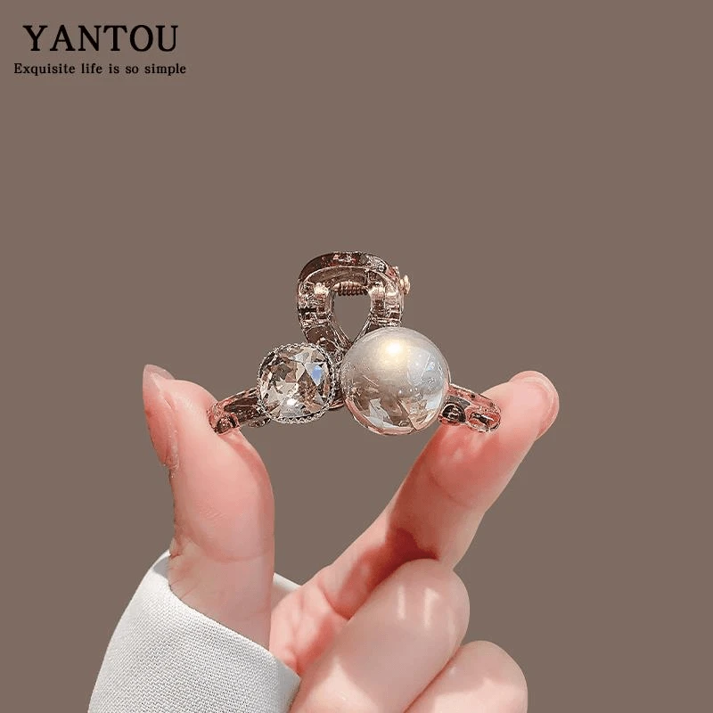 宝珠小号抓夹高级感刘海夹侧边夹公主头发卡夹子头饰2024新款发卡