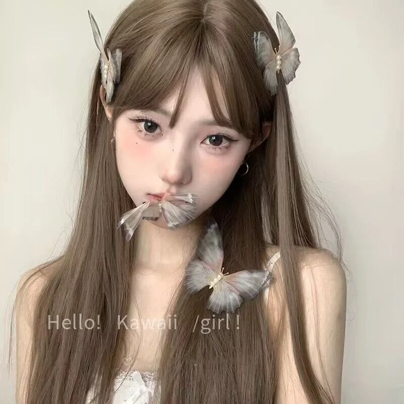 古风发饰仙气灵动薄纱蝴蝶翅膀发夹女森系仙美高级感边夹发卡头饰