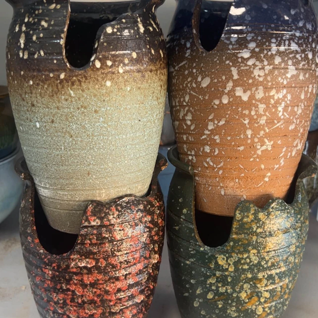 【闪购商品】紫砂花盆口12.5高19