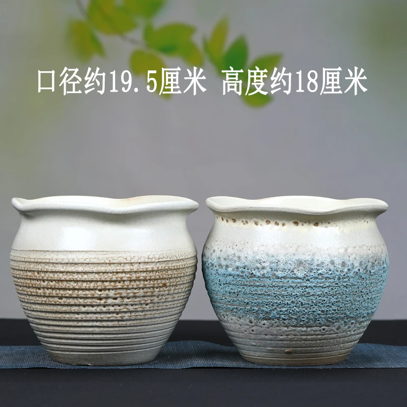 特价清仓有孔多肉花盆粗陶大小法师老桩绿植紫砂陶瓷透气多肉花盆