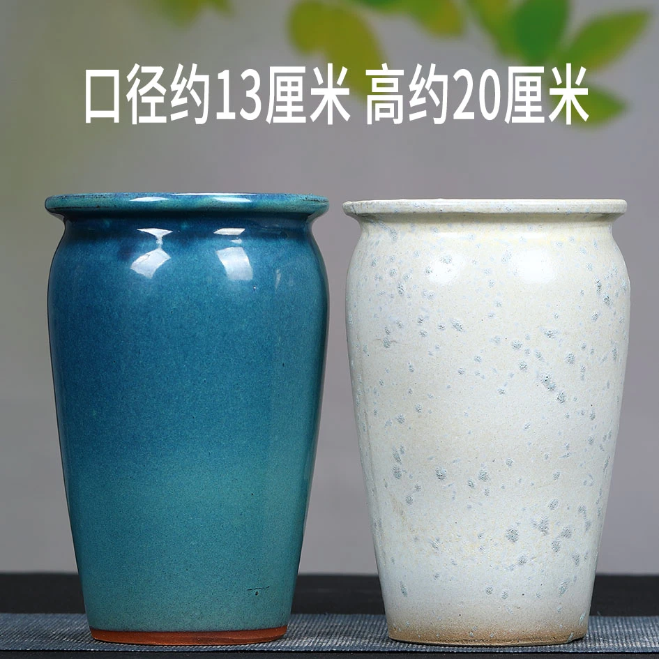 粗陶花盆特价大小口径陶瓷紫砂简约多肉绿植植物老桩法师花盆清仓