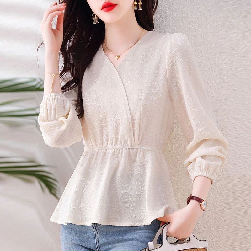 衬衫女士妈妈春季2025百搭新款洋气时尚上衣收腰气质小衫长袖衬衣