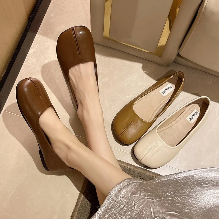 韩系软底蹄单鞋女春夏潮款秋季玛丽珍法式圆头平底玛丽珍女鞋女款