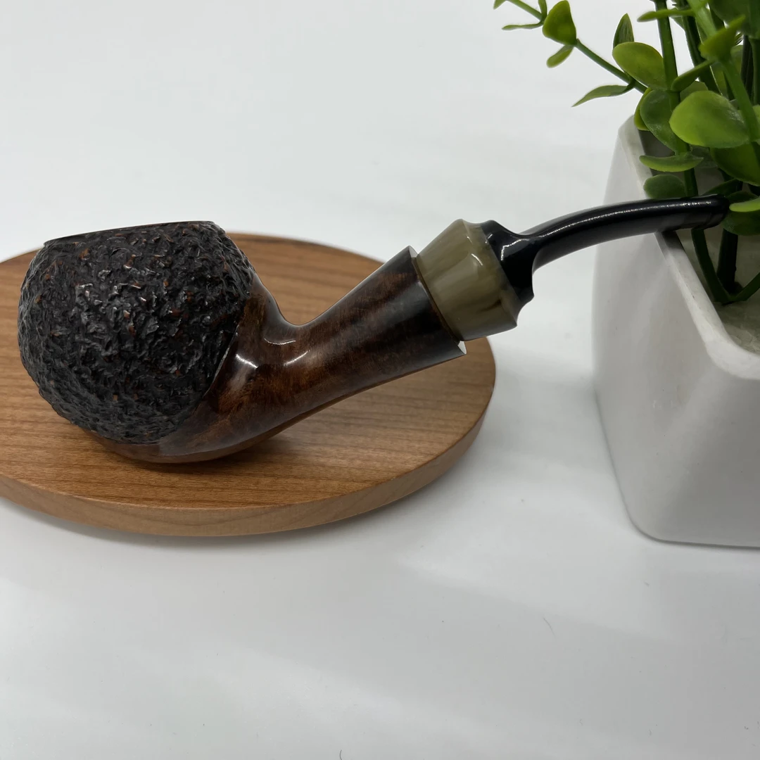 2310 龙抓蛋 苹果斗 9MM烟道 石楠木烟斗 雪茄剪